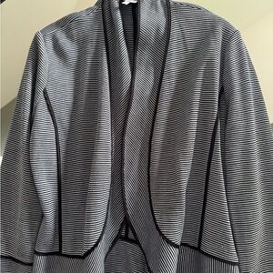 Armani Collezioni Black and White Striped Jacket